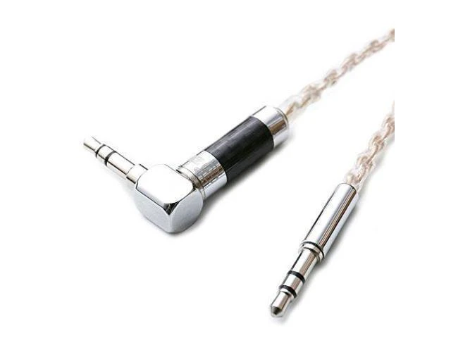 Alt view image 9 of 12 - HiFi Cable 3.5mm Male to 3.5mm Male Earphone Upgrade Cable ZY-200 (Golden)