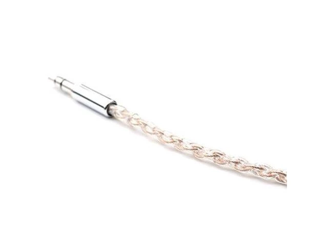 Alt view image 12 of 12 - HiFi Cable 3.5mm Male to 3.5mm Male Earphone Upgrade Cable ZY-200 (Golden)