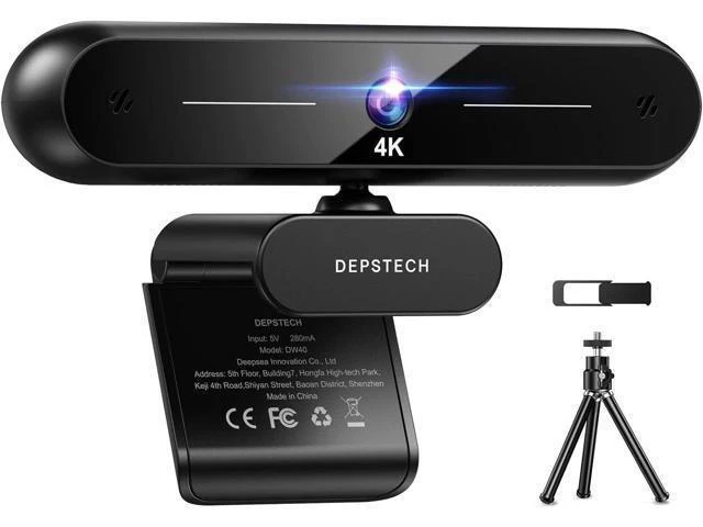 Alt view image 8 of 14 - DEPSTECH 4K Webcam, DW40 Webcam with Microphone Autofocus HD Web Camera with Sony Sensor, Privacy Cover & Tripod, Plug and Play USB 8MP Camera Computer Streaming Webcam for Laptop PC/Video Call/Zoom