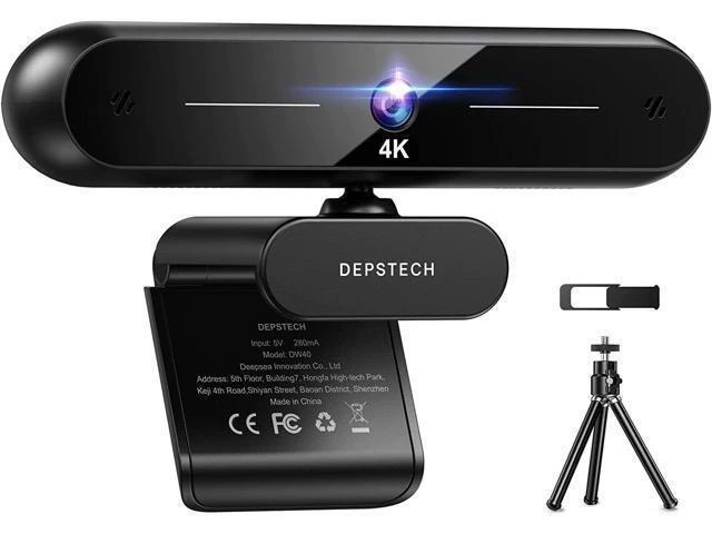 Alt view image 3 of 3 - DEPSTECH 4K Webcam, DW40 Webcam with Microphone Autofocus HD Web Camera with Sony Sensor, Privacy Cover & Tripod, Plug and Play USB 8MP Camera Computer Streaming Webcam for Laptop PC/Video Call/Zoom