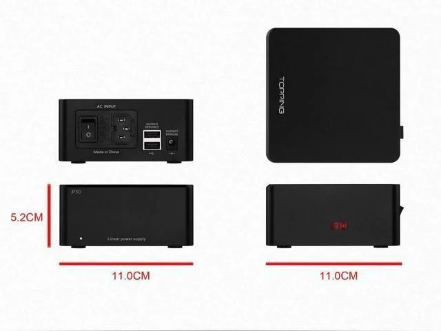 Alt view image 11 of 12 - P50 Linear Power Supply for Topping D50/D50s/DX3 Pro/A50 110V-240V (Black)