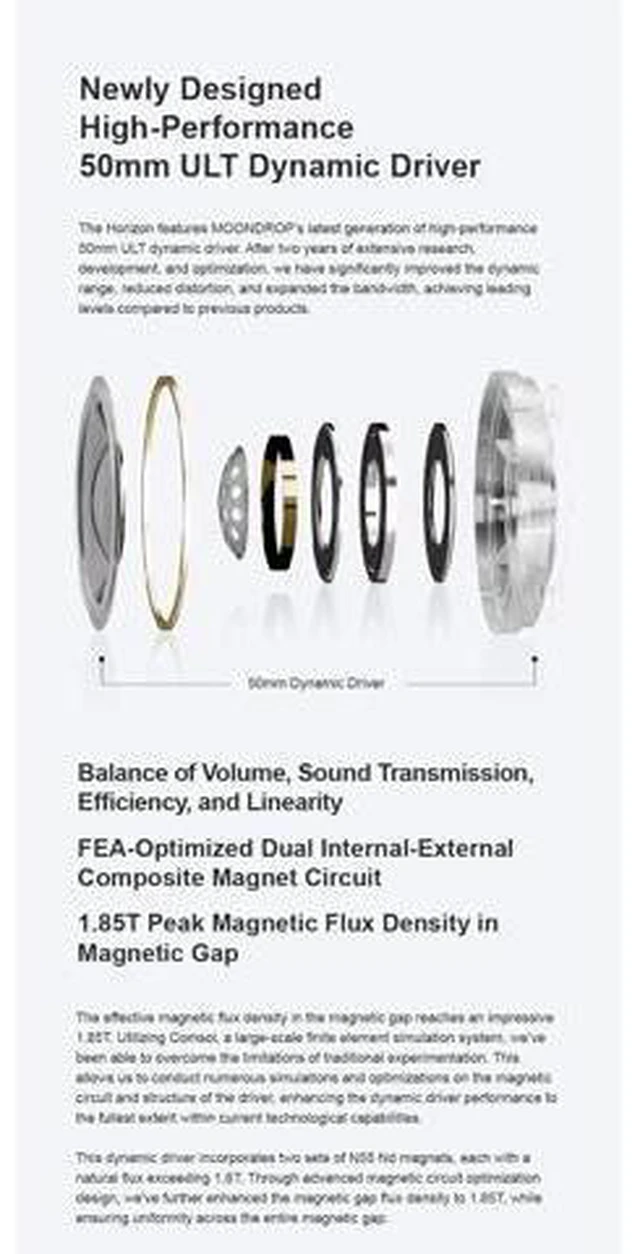 Alt view image 14 of 14 - Horizon Professional 50mm Dynamic Driver Over-Ear Headphone 3.5mm 4.4mm Plug