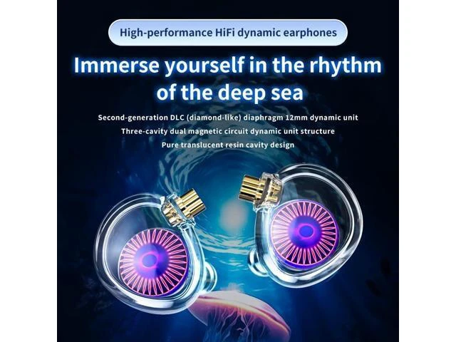 Alt view image 10 of 14 - Medusa High-Performance 12mm Dynamic Drivers Monitors in-Ear Earphones (with mic)
