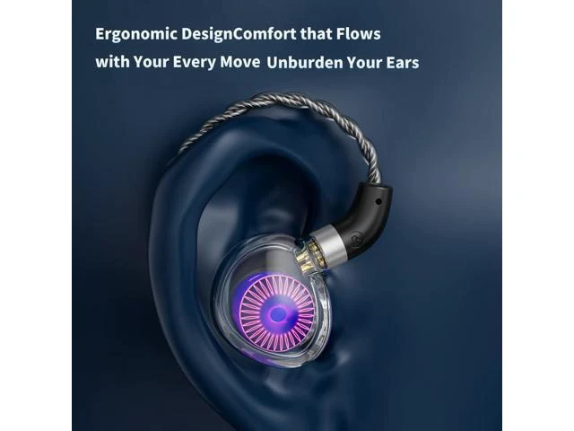 Alt view image 12 of 14 - Medusa High-Performance 12mm Dynamic Drivers Monitors in-Ear Earphones (with mic)