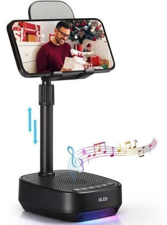 Alt view image 8 of 14 - OLES Gifts for Men Him, Cell Phone Stand with Wireless Speaker(7-11Height), Birthday Gifts for Men, Gifts Him, Phone Holder for iPhone/Android/Tablet, Unique Gifts for Dad Him Mom, Women Gifts