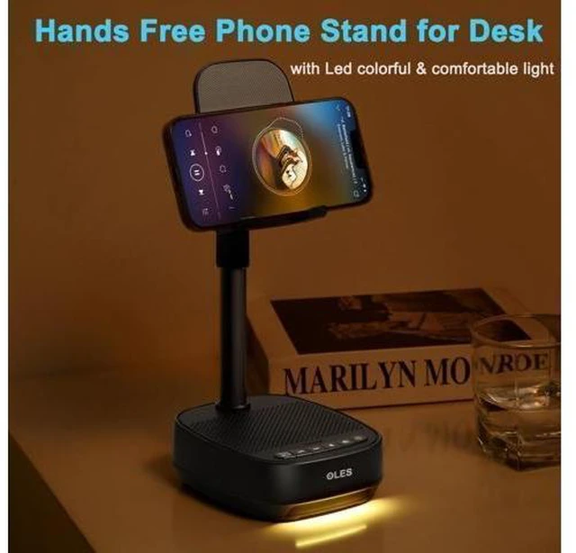 Alt view image 12 of 14 - OLES Gifts for Men Him, Cell Phone Stand with Wireless Speaker(7-11Height), Birthday Gifts for Men, Gifts Him, Phone Holder for iPhone/Android/Tablet, Unique Gifts for Dad Him Mom, Women Gifts