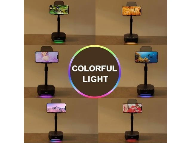 Alt view image 13 of 14 - OLES Gifts for Men Him, Cell Phone Stand with Wireless Speaker(7-11Height), Birthday Gifts for Men, Gifts Him, Phone Holder for iPhone/Android/Tablet, Unique Gifts for Dad Him Mom, Women Gifts