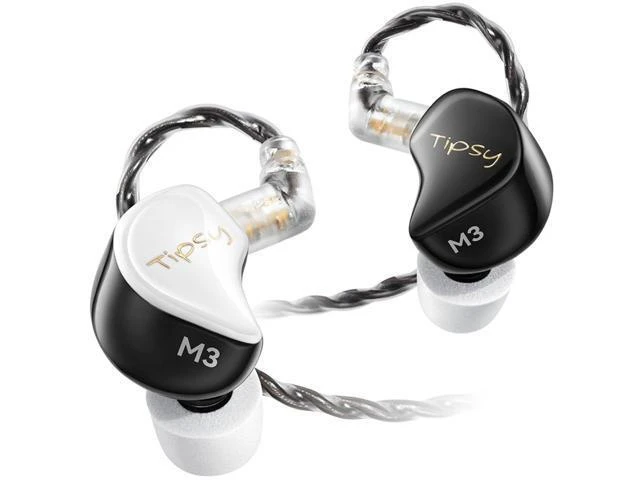 Alt view image 8 of 14 - M3 Professional IEM for Musicians, 2BA + 1DD Drivers, 36dB PNC, IPX5, Acoustic-Runway Technology, Skin-Friendly Resin, Detachable 0.78mm 2-pin Cable (No Mic, Black&White)