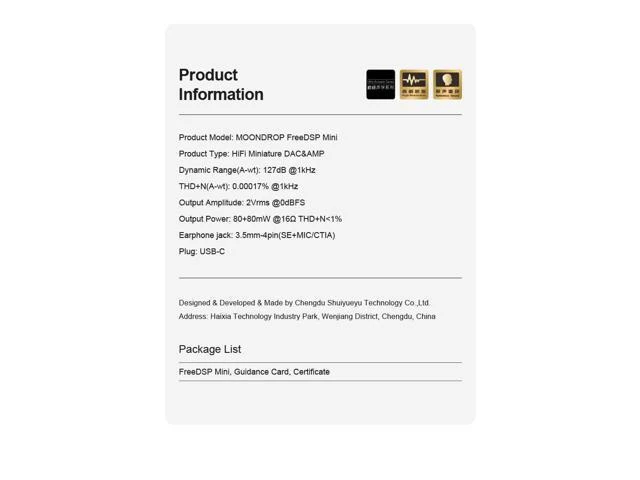 Alt view image 12 of 14 - Free DSP Mini HiFi Portable USB-C Miniature Decoding Amplifier CS43198 3.5mm CITA Adapter DAC AMP