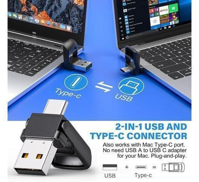 Alt view image 10 of 14 - Presentation Clicker Wireless Presenter Remote Clicker for 2-in-1 USB Type C Powerpoint Clicker with Pointer RF 2.4GHz USB C Presentation Pointer PPT Slide Advancer for Mac/Google Slide/Keynote