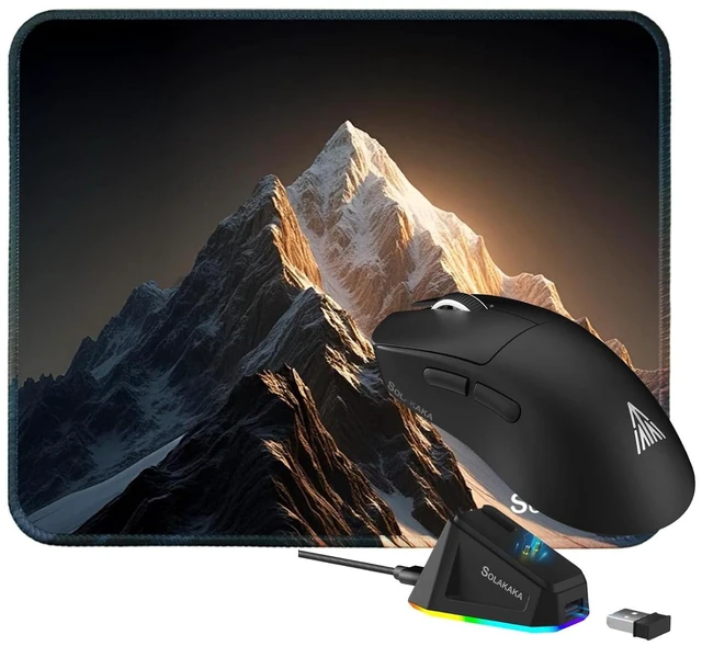 Alt view image 2 of 2 - SM822 Wireless Mouse and Mouse Pad Combo (SM822 Black)
