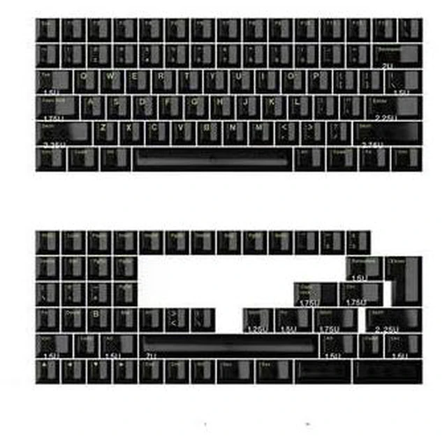Alt view image 3 of 4 - Dark Glacier Keyboard Custom keycaps Set Transparent ICY Sensation Supports Various Layouts 60%, 65%, 75%, VA68, 80%(only Standard Layout R4 1.5U is Supported) (Green)