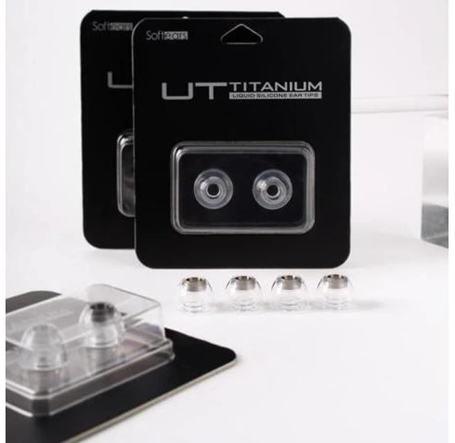 Alt view image 7 of 10 - SOFTEARS UT Titanium Alloy Liquid Silicone Eartips (A Pair-L)