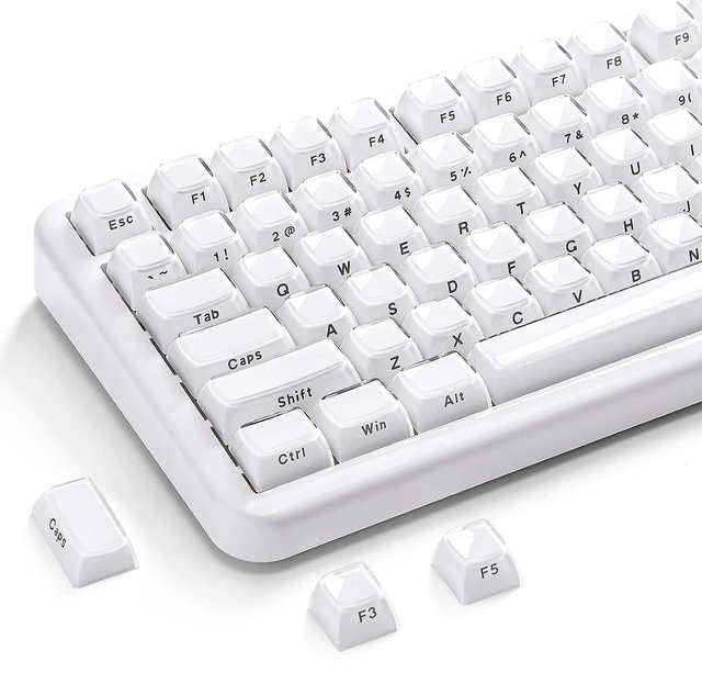 Alt view image 2 of 2 - Jelly PBT Keycap Set,113 Keys Custom Keycap with Keycap Puller,Laser Etching OEM Profile Keycap Comp