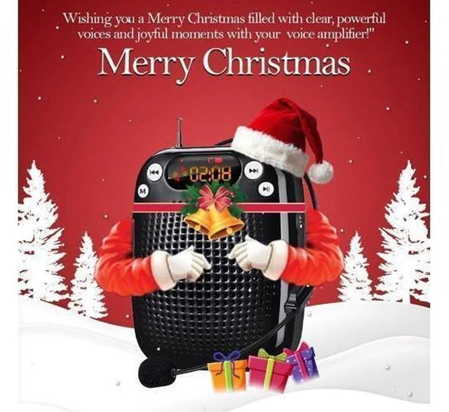 Alt view image 12 of 14 - Voice Amplifier with Microphone Headset, Bluetooth Voice Amplifier for Teachers Portable Speaker with Microphone Support FM TF Card USB Flash Disk for Classroom Speech Tour Guide Training