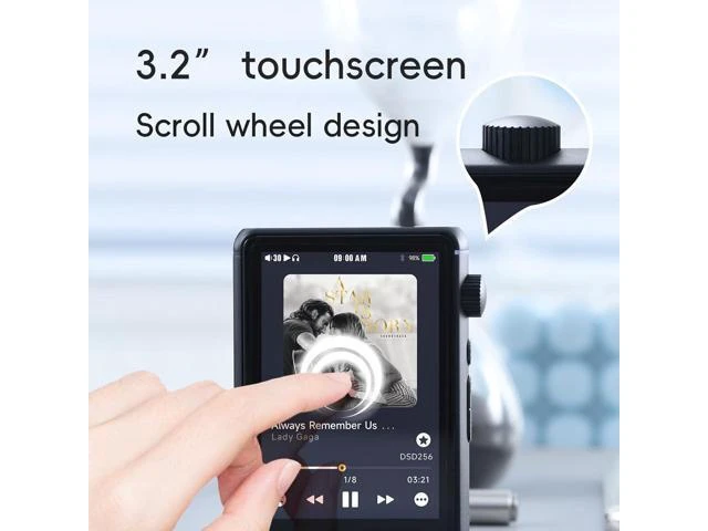Alt view image 14 of 14 - R3 II 2025 Hi-Res Audio Player - Dual DAC Chips, MQA Decoding, Qobuz/Tidal Player with Bluetooth 5.1, 3.5mm SE/4.4mm BAL Ports | Up to 2TB Expandable Storage