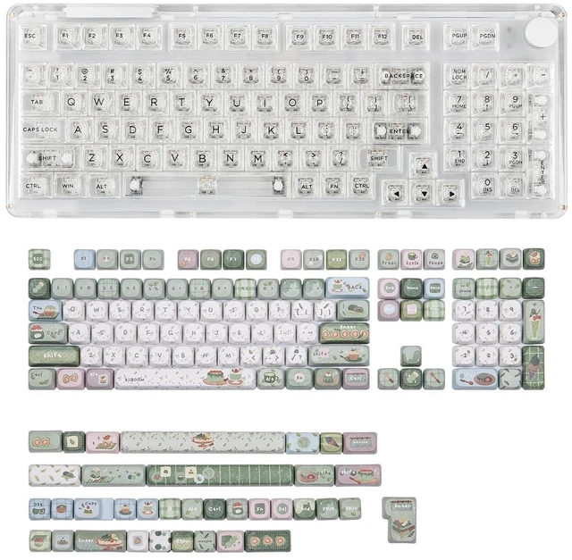 Alt view image 2 of 2 - Phantom 98 Mechanical Keyboard with Sprout Picnic Keycap Set