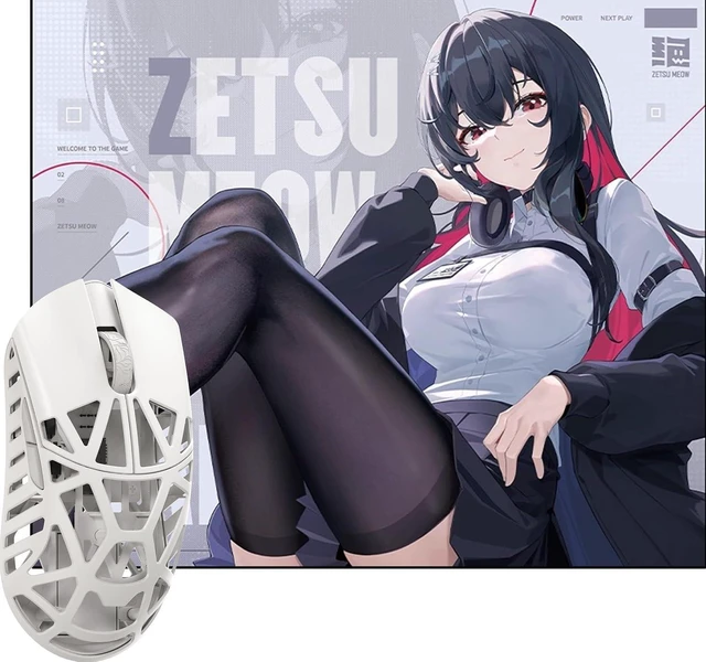 Alt view image 7 of 12 - WLMOUSE Beast X Pro Magnesium Gaming Mouse(Milky White,OM Switch,Side Slits)+ZETSUMEOW JUE 2.0 Mouse Pad(White)