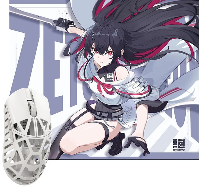 Alt view image 8 of 14 - WLMOUSE Beast X Mini Pro Magnesium Gaming Mouse(Milky White,OM Switch,Side Slits)+ZETSUMEOW REN Yaiba Mouse Pad(White)