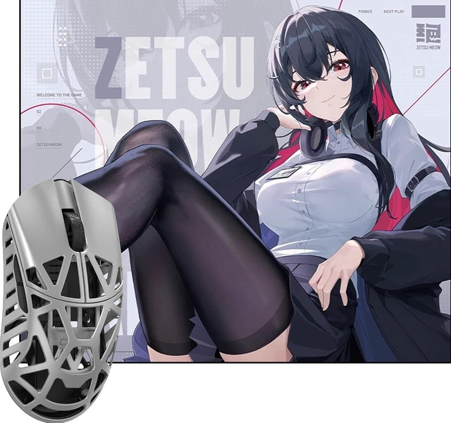 Alt view image 7 of 12 - WLMOUSE Beast X Pro Magnesium Gaming Mouse(Silver,TTC Switch,Side Slits)+ZETSUMEOW JUE 2.0 Mouse Pad(White)