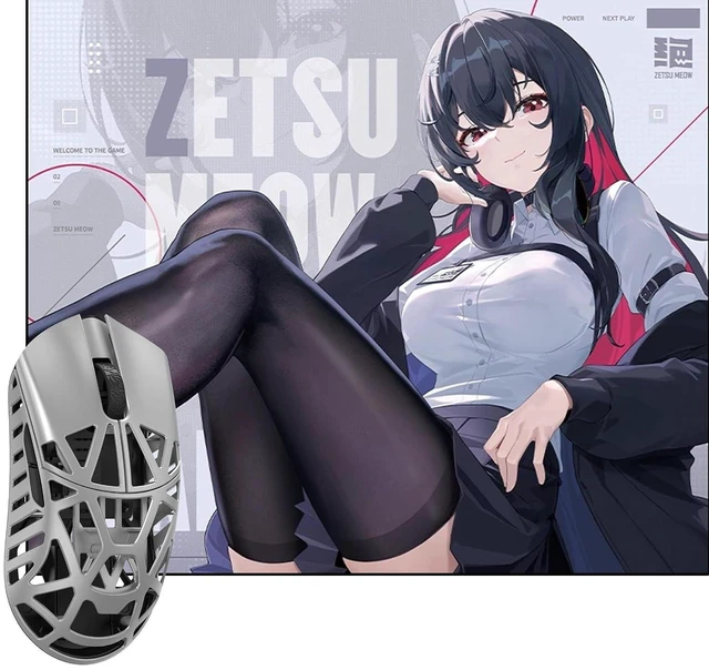 Alt view image 8 of 14 - WLMOUSE Beast X Mini Pro Magnesium Gaming Mouse(Silver,OM Switch,Side Slits)+ZETSUMEOW JUE 2.0 Mouse Pad(White)