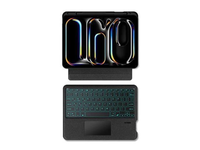 Alt view image 8 of 10 - kaidisen Backlit Keyboard Case for iPad Pro 11 inch M4 2024 Keyboard with Touchpad Backlight Portrait Mode Magnetic Detachable Touch Keyboard Case