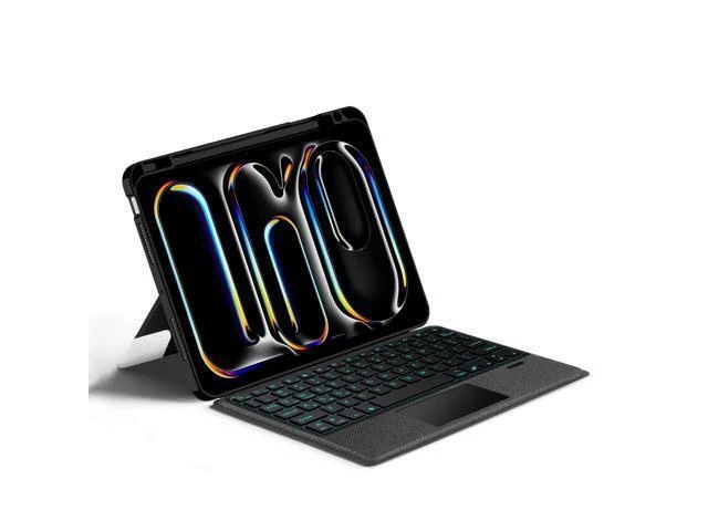 Alt view image 9 of 10 - kaidisen Backlit Keyboard Case for iPad Pro 11 inch M4 2024 Keyboard with Touchpad Backlight Portrait Mode Magnetic Detachable Touch Keyboard Case