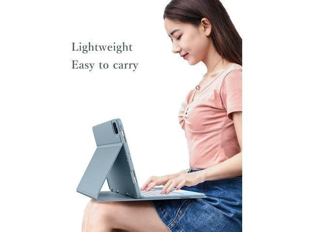 Alt view image 10 of 10 - HENGHUI Keyboard Case for New iPad 9th Gen/8th Gen/7th Gen 10.2"-Touchpad Detachable Wireless with Pencil Holder Stand Folio Keyboard Cover for iPad 9th Generation Air 3rd Gen Pro 10.5, Black