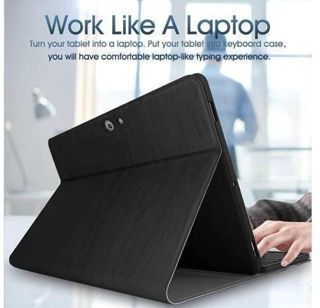 Alt view image 9 of 10 - Wineecy Backlit Keyboard Case for Microsoft Surface Go 4 2023 /Go 3 2021 /Go 2 2020 /Surface Go 2018 Tablet,7 Colors Backlight Magnetic Detachable Wireless Keyboard with Premium PU Cover Case