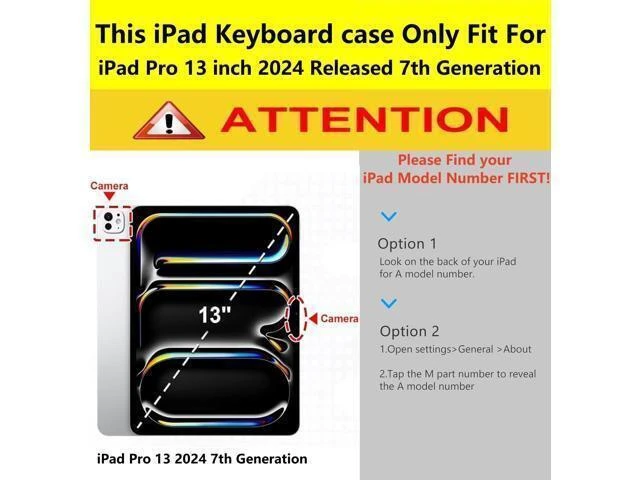 Alt view image 8 of 10 - KcoxdCn New iPad Pro 13 Inch 2024 Keyboard Case for iPad Pro 13 Inch Keyboard Case 2024 Model 7th Generation with Pencil Holder Mutil Angles Stand Cover Detachable Wireless Keyboard (Pink)