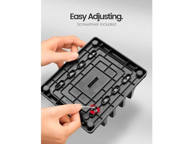 Alt view image 14 of 14 - 3-Slot Vertical Laptop Stand Holder Adjustable ABS Plastic Desktop Notebook Dock Vertical Laptop Stand Space-Saving for All MacBook/Surface//HP//Chrome Book