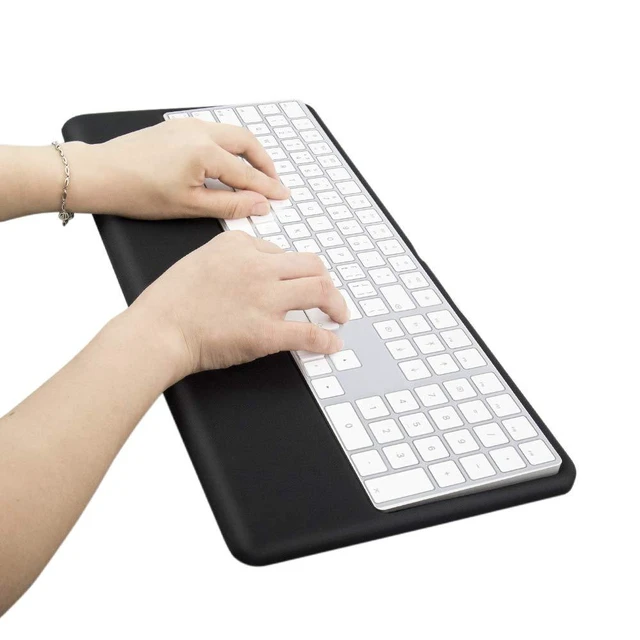 Alt view image 7 of 12 - VAYDEER Magic Keyboard Wrist Rest Ergonomic Keyboard Stand Compatible with Magic Keyboard 2 with Numeric Keypad (Black Silicone)