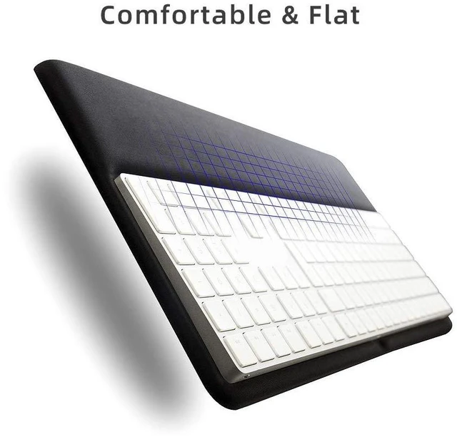 Alt view image 9 of 12 - VAYDEER Magic Keyboard Wrist Rest Ergonomic Keyboard Stand Compatible with Magic Keyboard 2 with Numeric Keypad (Black Silicone)