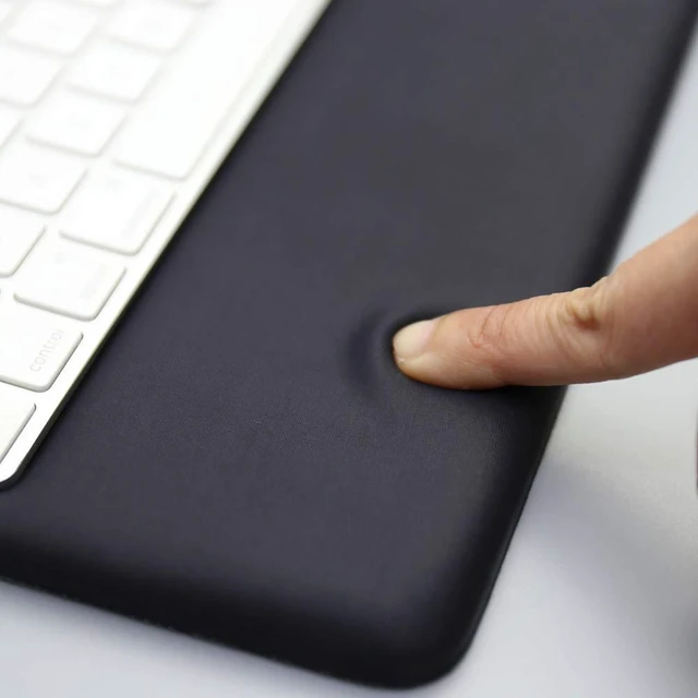 Alt view image 10 of 12 - VAYDEER Magic Keyboard Wrist Rest Ergonomic Keyboard Stand Compatible with Magic Keyboard 2 with Numeric Keypad (Black Silicone)