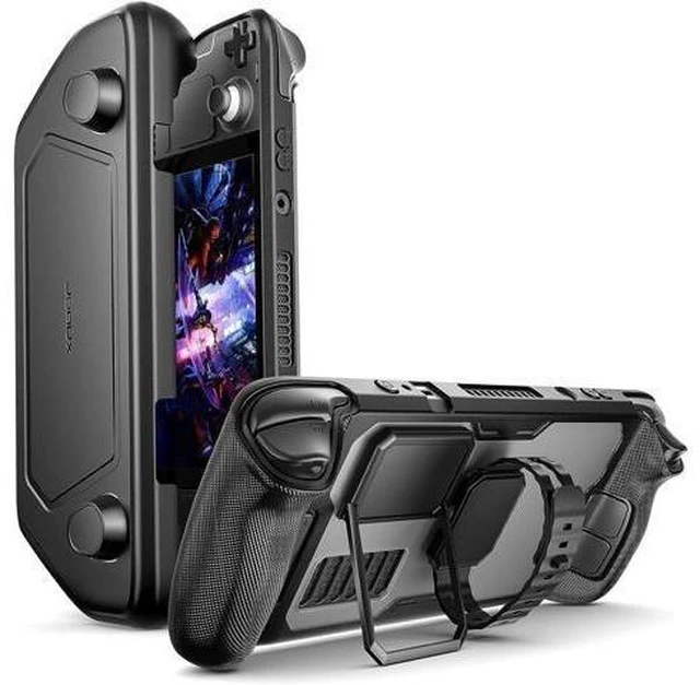 Alt view image 8 of 14 - PC0104 ModCase Compatible with Steam Deck, Steam Deck Case Comprehensive Protection Include Detachable Front Shell, Body Protective Shell, Metal Bracket and Strap - Basic Set