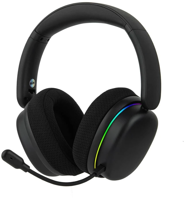 Alt view image 8 of 14 - X Aula G7 Pro Wireless Gaming Headset, Dual Mode BT5.3 & 2.4GHz, 7.1 Surround Sound, 80+ Hour Battery, RGB Light, with Noise Canceling Mic for PS5, PS4, Switch, PC (Black)