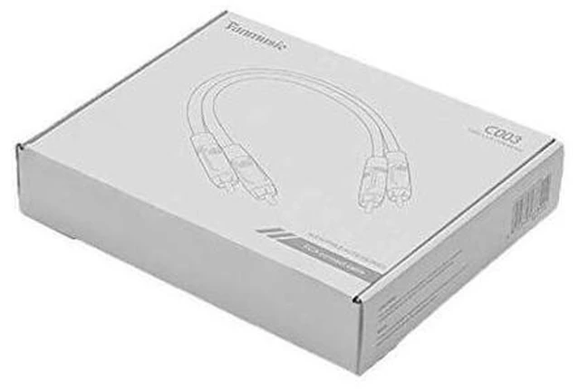 Alt view image 4 of 4 - C003 RCA Male to Male ROXTONE RCA 2 Core HiFi Single Channel Audio Cable 25cm
