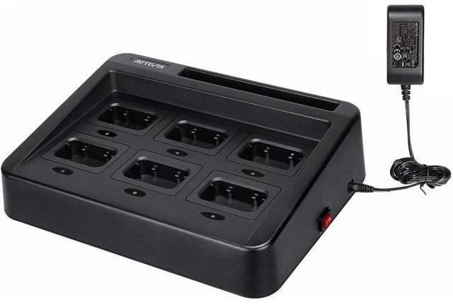 Alt view image 8 of 14 - Retevis RT29 Ailunce HD1 Walkie Talkie Six-Way Charger, Practical Multi Charger Compatible with Retevis RT29 RB23 Ailunce HD1 Two Way Radio (1 Pack)