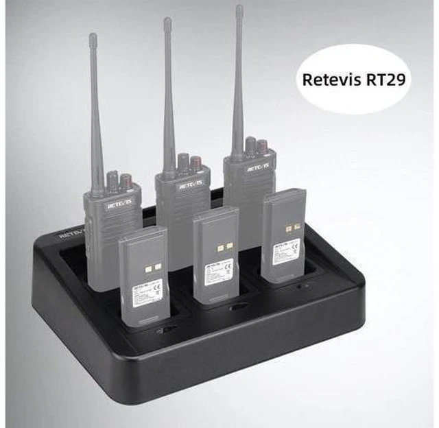 Alt view image 11 of 14 - Retevis RT29 Ailunce HD1 Walkie Talkie Six-Way Charger, Practical Multi Charger Compatible with Retevis RT29 RB23 Ailunce HD1 Two Way Radio (1 Pack)