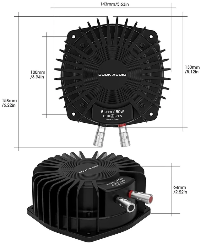 Alt view image 14 of 14 - BS-1 Bass Shaker: 50W High Power Tactile Transducer - Subwoofer Lows for Home Theater, Car Audio & Gaming Chair Vibration Immersion (1 PC)