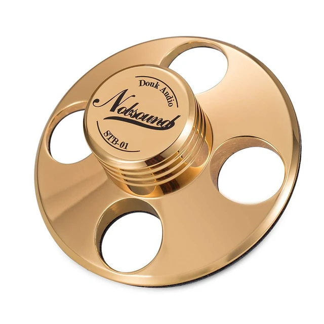 Alt view image 8 of 14 - Nobsound STB-01 LP Vinyl Turntables Metal Disc Stabilizer Record Weight HiFi (Gold)
