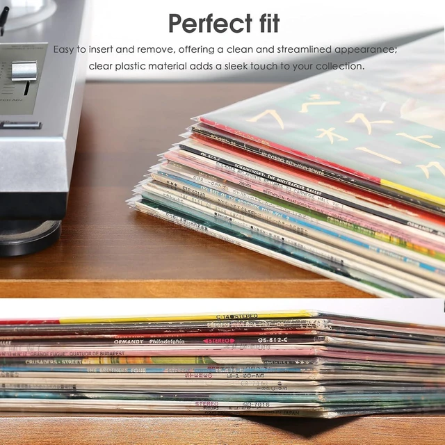 Alt view image 11 of 14 - 50PCS 12'' LP Vinyl Record Plastic Outer Sleeves Anti-Static Protection Covers