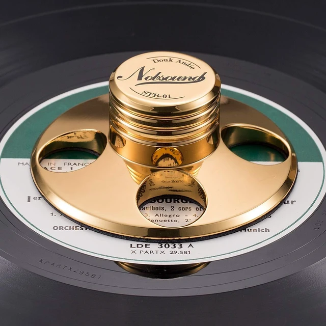 Alt view image 9 of 14 - Nobsound STB-01 LP Vinyl Turntables Metal Disc Stabilizer Record Weight HiFi (Gold)