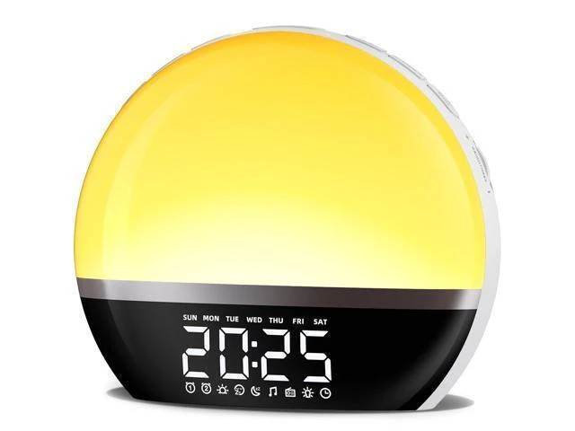 Alt view image 11 of 12 - SoundLegend FM Radio Sunrise Alarm Clock Sound Machine Wake-Up Light Sunrise Sunset Simulation Adjustable Volume Brightness Sleep Aid 13 Colors 23 Sounds 28 Tunes Snooze Dual Alarm 4 Timers