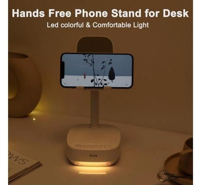 Alt view image 9 of 10 - OLES Gifts for Men Dad, Cell Phone Stand with Wireless Speaker, Birthday Gifts for Men, Gifts Him, Phone Holder for iPhone/Android/Tablet, Unique Gifts for Dad Him Mom, Women Gifts