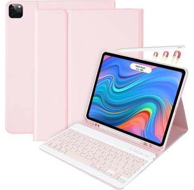 Alt view image 8 of 14 - iPad Keyboard Case for iPad Pro 12.9 inch (5th, 6th Generation) & NEW iPad Air 13 inch M2 (Only Applies to 3 iPads Model) - Wireless Detachable Keyboard- Pencil Holder, with Auto Sleep/Wake Function
