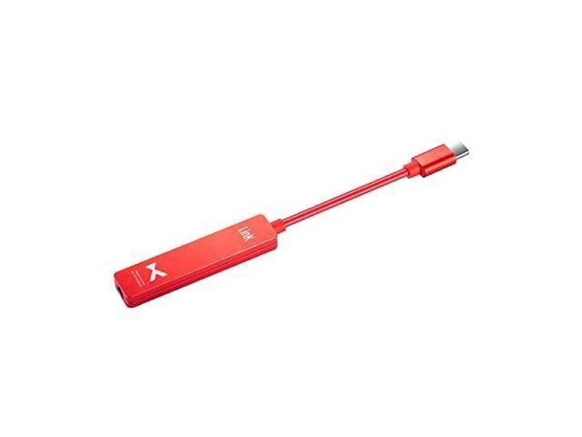 Alt view image 7 of 8 - Link V2 2021 Digital Portable DAC Headphone Amplifier Type-C to 3.5mm Port Mobile Phone USB DAC AMP Hi-Res Audio Cable (Red)