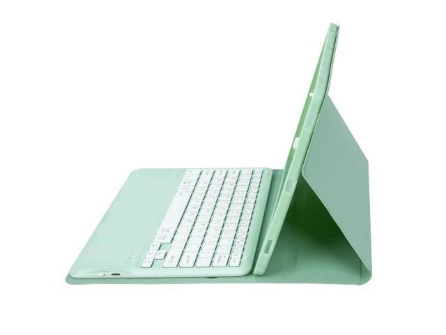 Alt view image 9 of 10 - KcoxdCn New iPad Pro 13 Inch 2024 Keyboard Case for iPad Pro 13 Inch Keyboard Case 2024 Model 7th Generation with Pencil Holder Mutil Angles Stand Cover Detachable Wireless Keyboard (Mint)