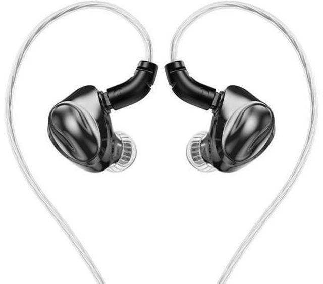 Alt view image 8 of 14 - Dolphin 10mm Dual Magnetic Circuit Dynamic Driver in-Ear Headphone with Interchangeable Cable (3.5mm with mic)