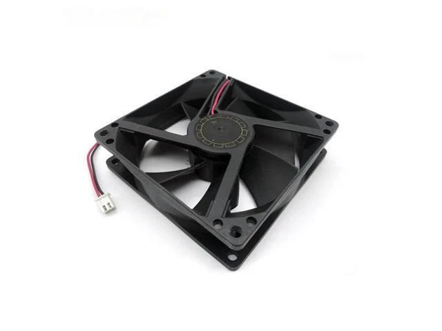 Alt view image 2 of 2 - For D90SM-12 DC 12V 0.18A 90x90x25mm 2-wire server cooling fan